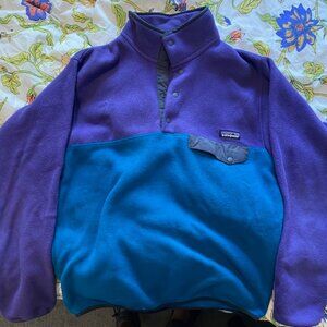 Patagonia Synchilla Fleece - Size Small - Blue and Purple